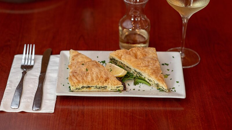 Spanakopita spinach pie appetizer